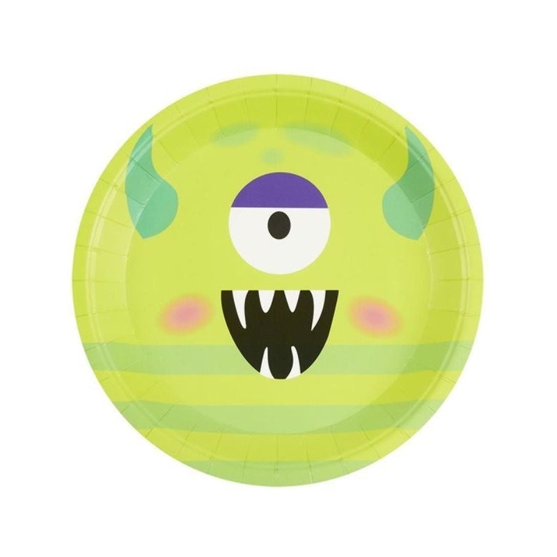Monster Tableware Party Plates Green X8_1 sm-39683