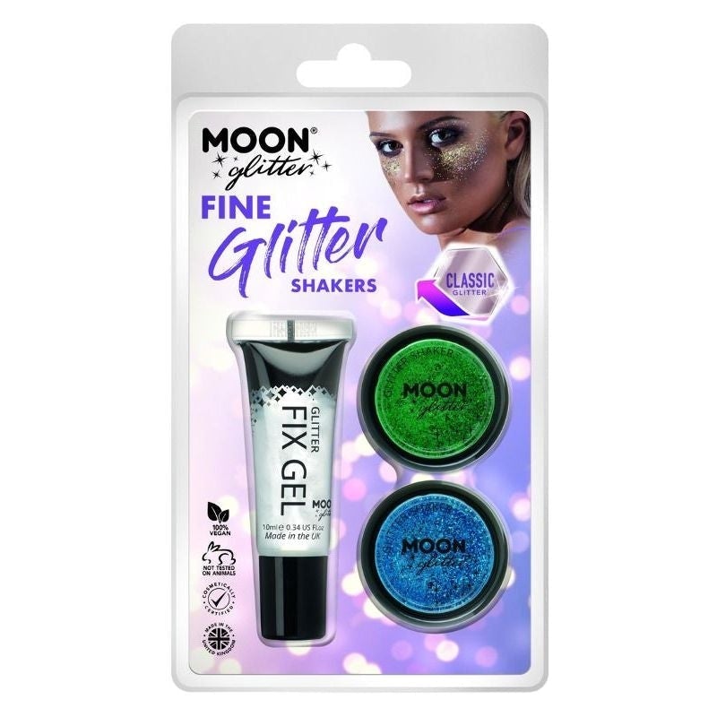 Moon Glitter Classic Fine Shakers Clamshell, 5g - Fix Gel. 3 Colour Set_2 sm-G05721