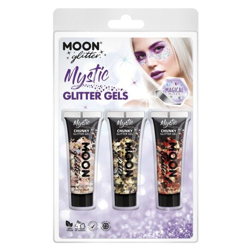 Moon Glitter Mystic Chunky Gel Mixed Colour Clamshell, 12ml Set of 3_3 sm-G29697