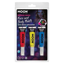 Moon Glow Intense Neon UV Face Paint and Brush_1 sm-M03215