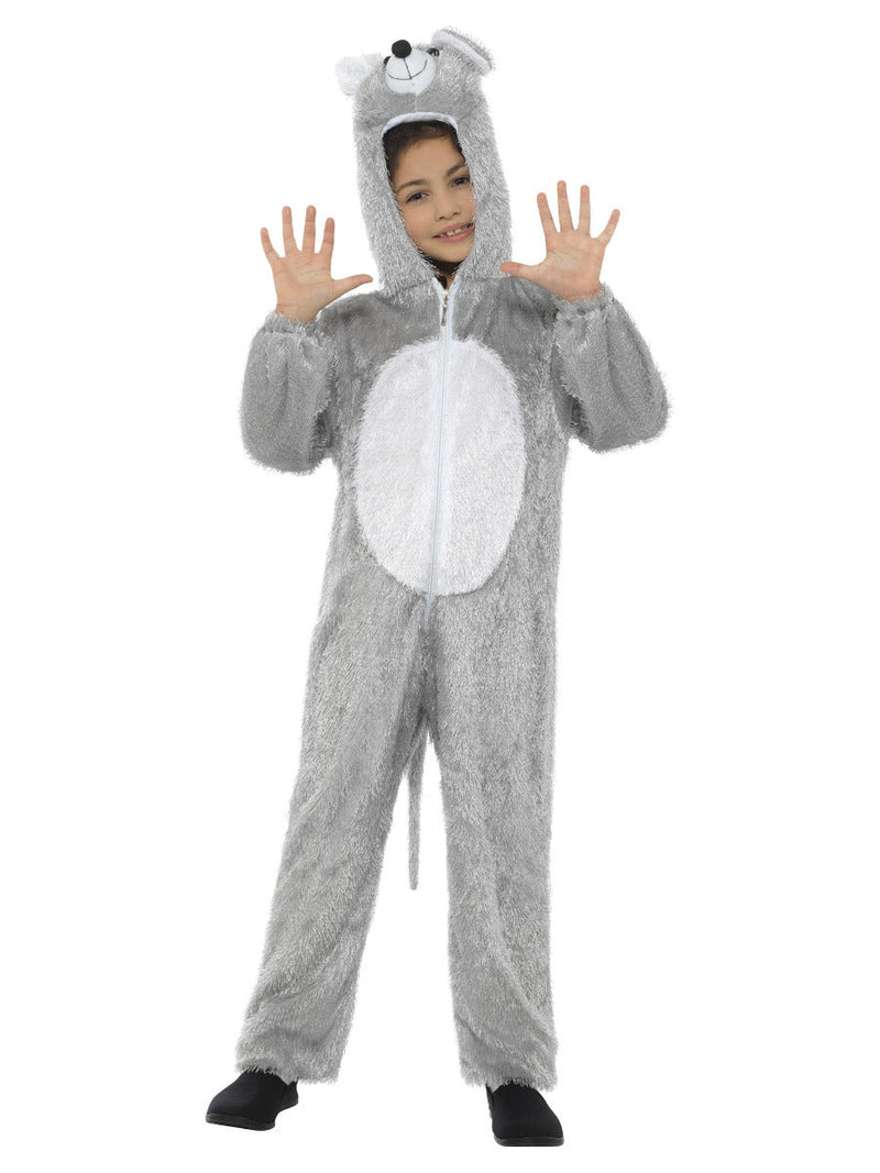 Mouse Costume Grey Jumpsuit with Hood