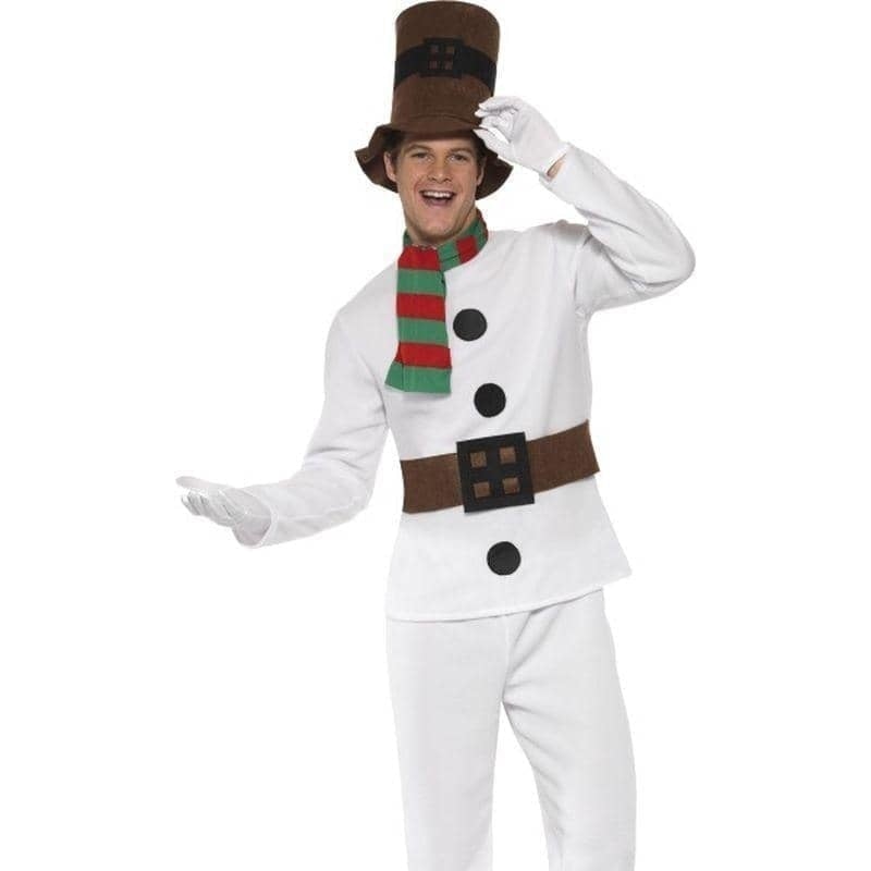 Mr Snowman Costume Adult White Brown_3 sm-28003M