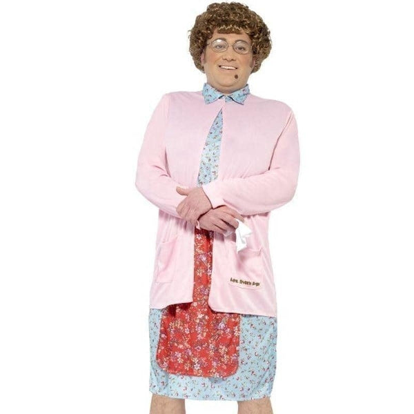Mrs Brown Padded Costume Adult Pink