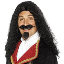 Musketeer Wig Adult Black_1 sm-42212