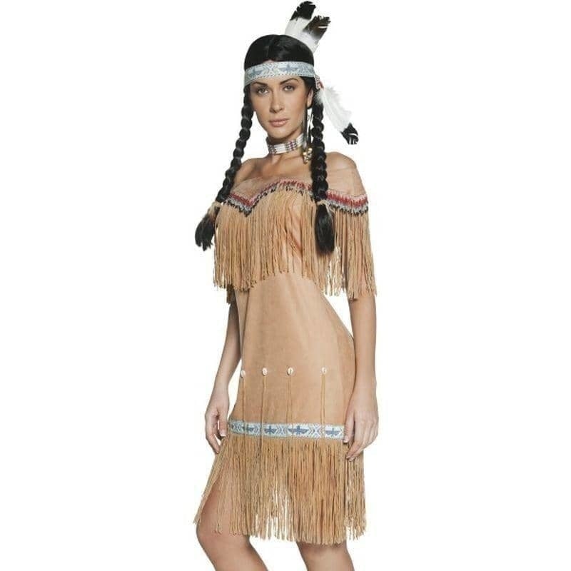 Native American Inspired Lady Costume Adult Beige_2 sm-36127L
