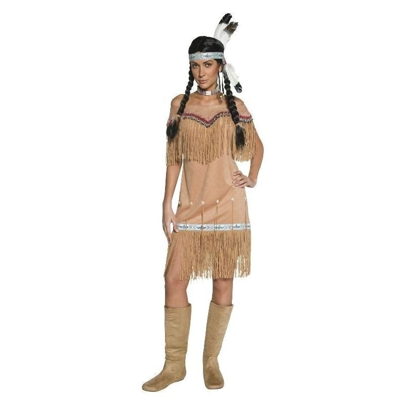 Native American Inspired Lady Costume Adult Beige_4 sm-36127S