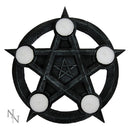 Pentagram Gothic Wiccan Tealight Holder Tealights 26cm