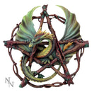 Green Forest Pentagram Dragon Wall Plaque 32.5cm