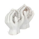 Set of Two Small Shelter 7cm Baby in Cradled Hands Figurines 6