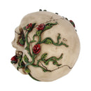Rose From Beyond 15cm Gothic Vine Covered Skull Figurine 4