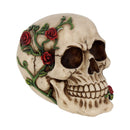Rose From Beyond 15cm Gothic Vine Covered Skull Figurine