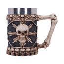 Large Tankard of Skulls Bone Skull Mug 16cm