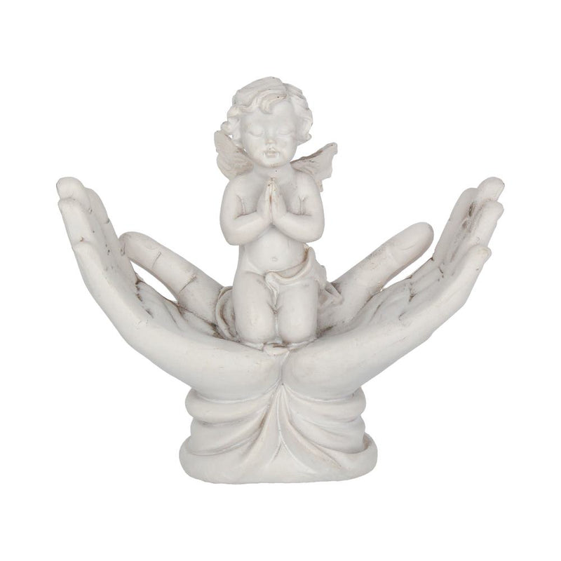 Raised To Heaven Cherub Figurine 11cm