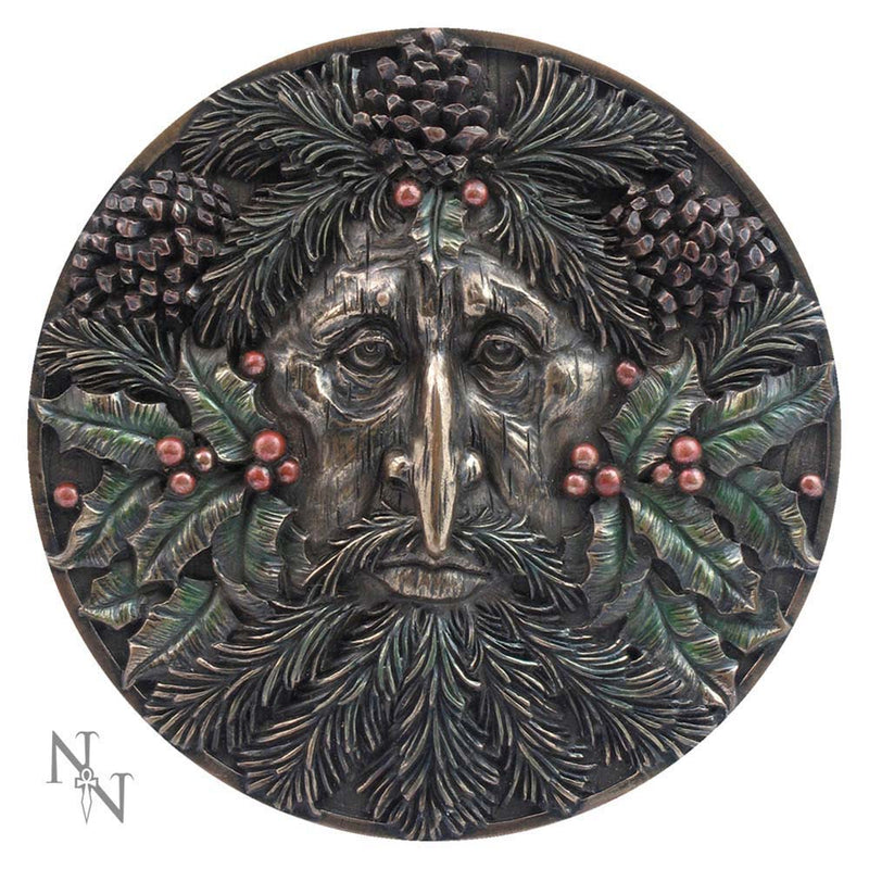 Bronzed Winter Tree Spirit Wall Plaque 14.5cm