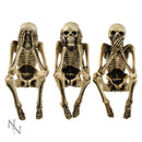 Three Wise Skeletons Figurine Skeleton Ornaments 10cm