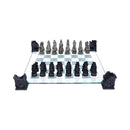 Raised Fantasy Vampire Werewolf Chess Set With Corner Towers 43cm 2