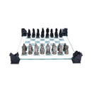 Raised Fantasy Vampire Werewolf Chess Set With Corner Towers 43cm