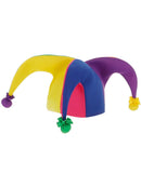 Neon Rainbow Jester Hat