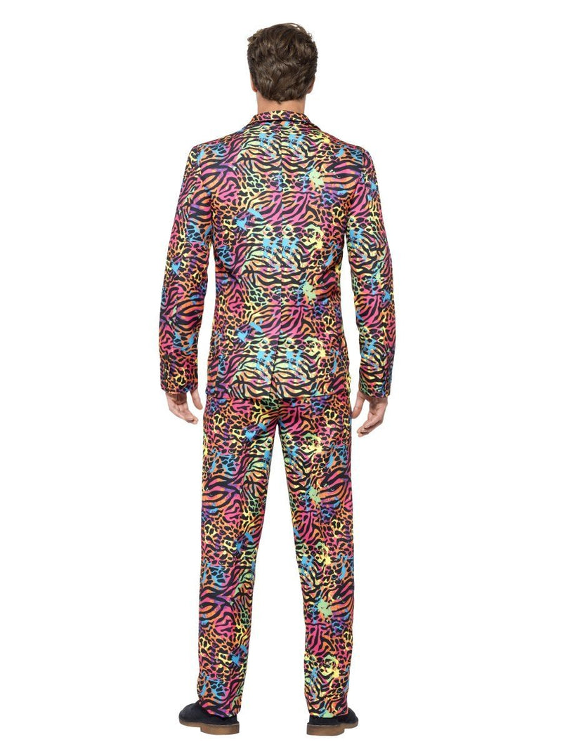 Neon Suit Adult Jacket Trousers Tie Set Costume
