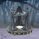 Pagan Magik Circle Triple Moon Oil Burner 16cm 7