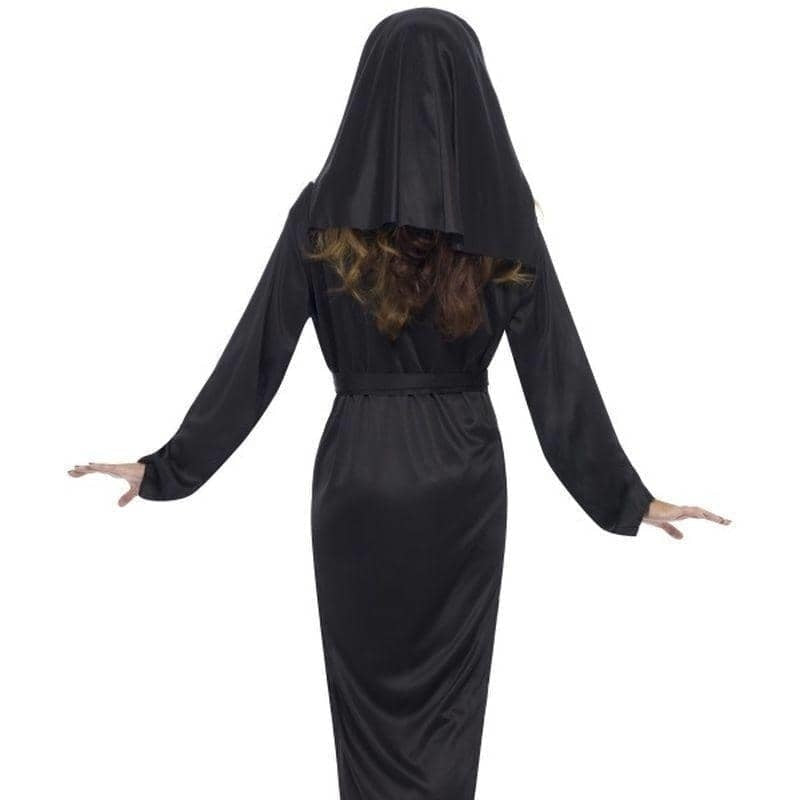 Nun Costume Adult Black White with Head Scarf 2 sm-20423M MAD Fancy Dress