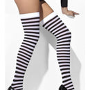 Opaque Hold Ups Adult Black White_1 sm-42748