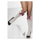 Opaque Knee High Socks Adult White_2 