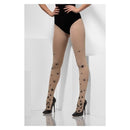 Opaque Tights With Spiders Adult Nude Black_2 