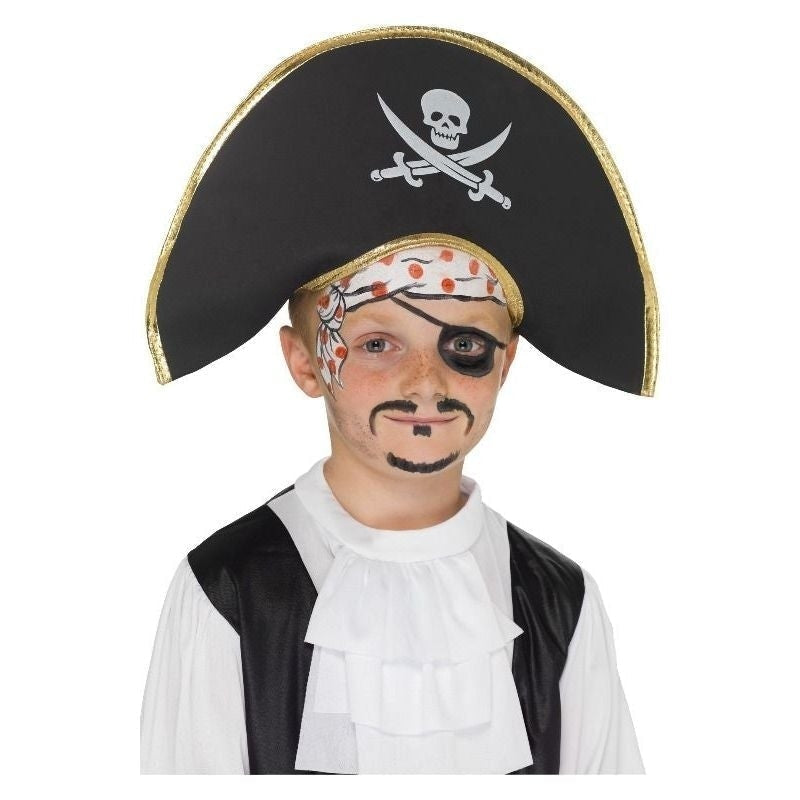 Pirate Captain Hat Kids Black_2 