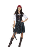 Pirate Deckhand Costume Adult Blue Female Jack Sparrow 3