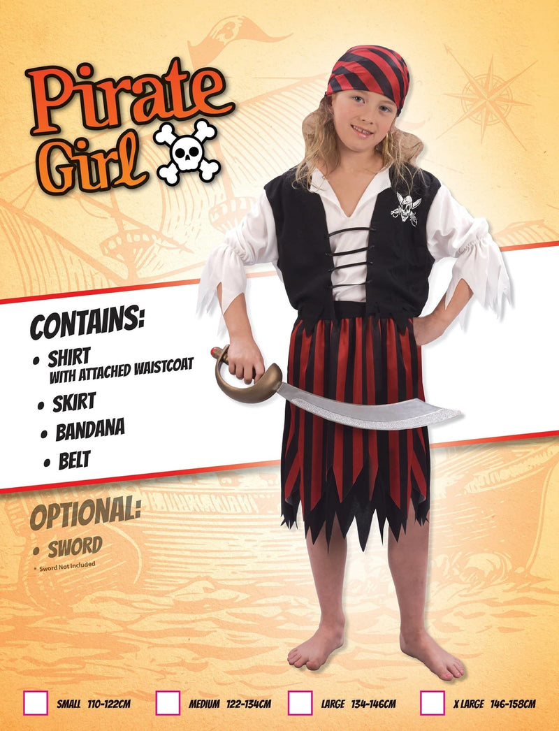 Pirate Girl Girls Costume_1 CC628X
