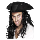 Pirate Tricorn Hat Adult Black_2 