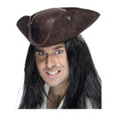 Pirate Tricorn Hat Adult Brown_2 