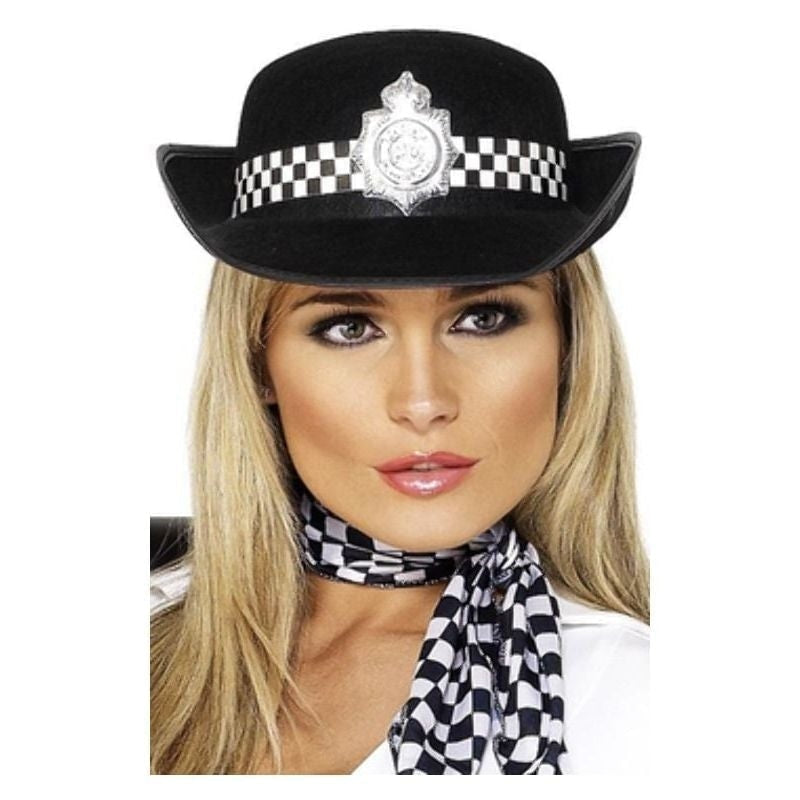 Policewomans Hat Adult Black_2 