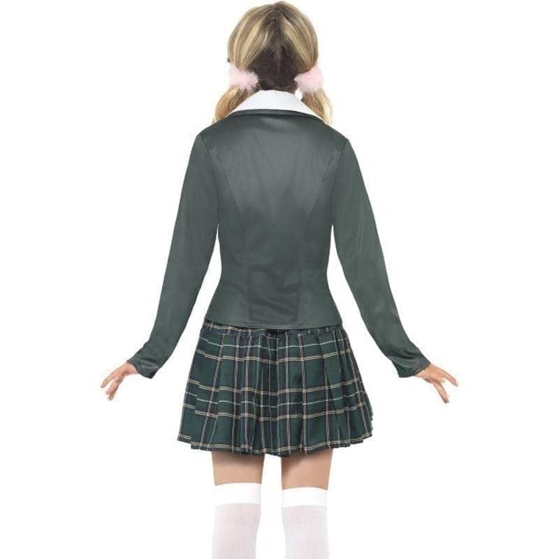 Preppy Schoolgirl Costume Adult Green White_2 sm-34167S
