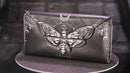 Deaths Head Moth Embossed Purse 18.5cm 8