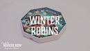 Winter Robins Foldable Lamp 21cm 9