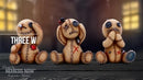 Three Wise Voodoo Dolls 8cm 10
