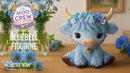 Bluebell Blue Flower Cow Figurine 10.8cm 9