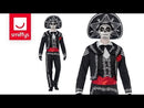 Day Of The Dead Senor Bones Costume Adult Black
