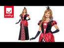 Royal Red Queen Costume Adult Alice In Wonderland Dress Crown