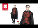 Dark Opera Masquerade Costume Adult Black Red