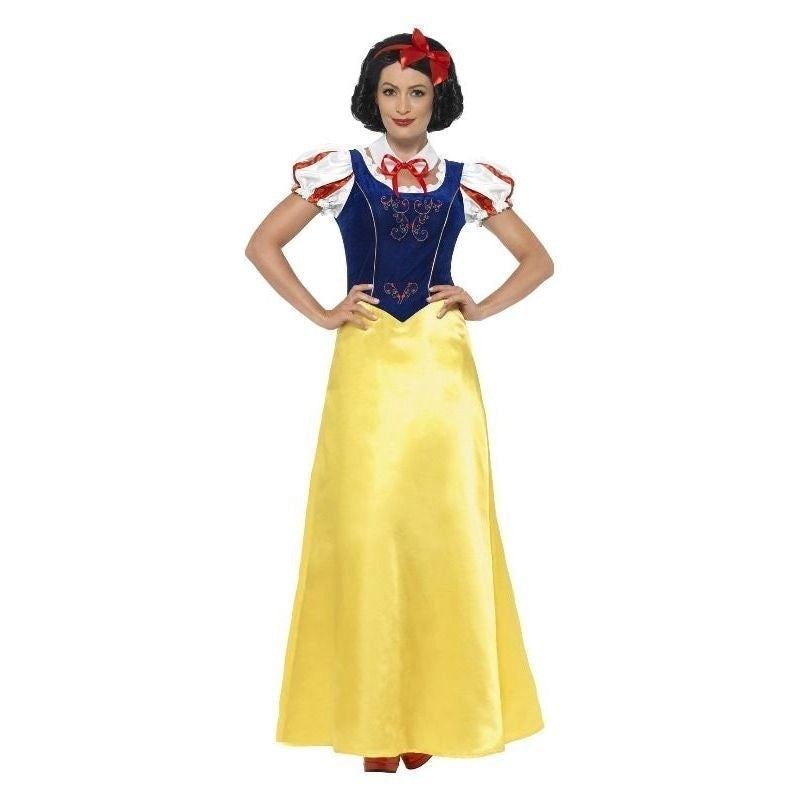Princess Snow Costume Adult Yellow_3 sm-24643X1