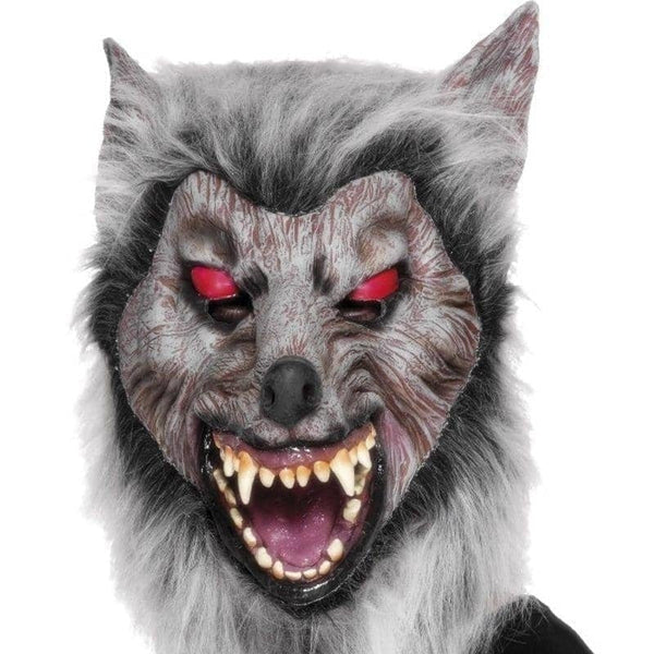 Prowler Wolf Mask Adult Grey