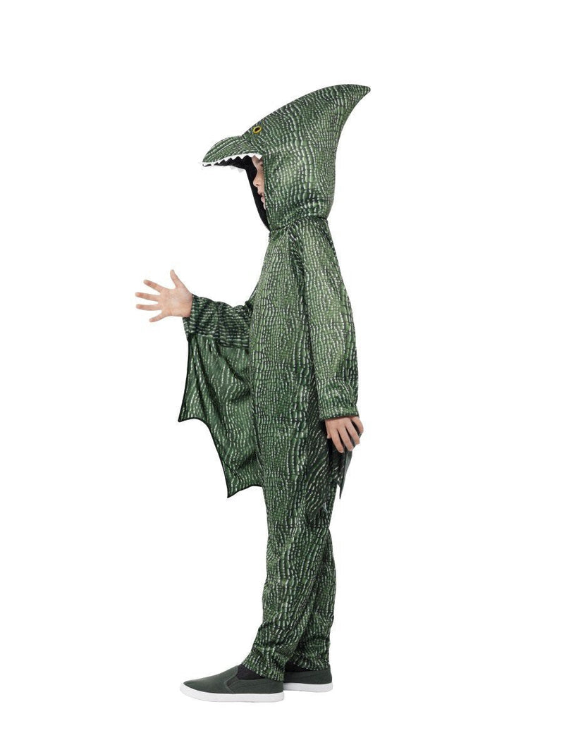 Pterodactyl Dinosaur Costume Kids Green All In One