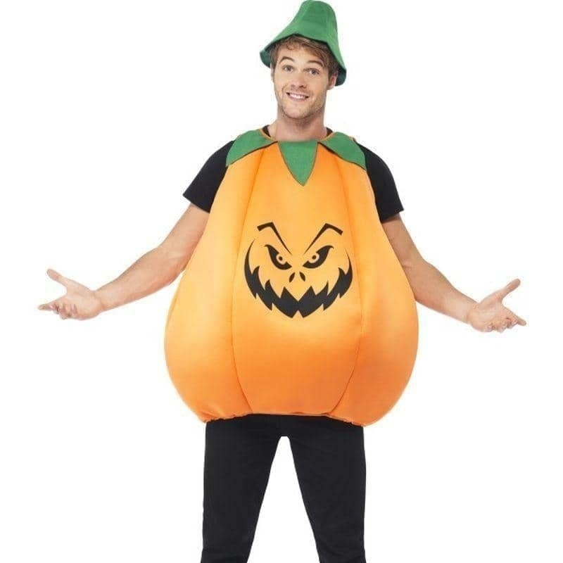 Pumpkin Costume Adult Orange Green_1 sm-40067