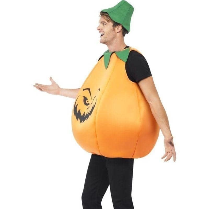 Pumpkin Costume Adult Orange Green_4 