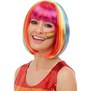 Rainbow Bob Wig Adult Multi_1 sm-52028