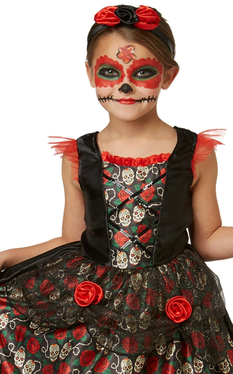 Red Rose Day Of The Dead Costume_2 rub-630709M