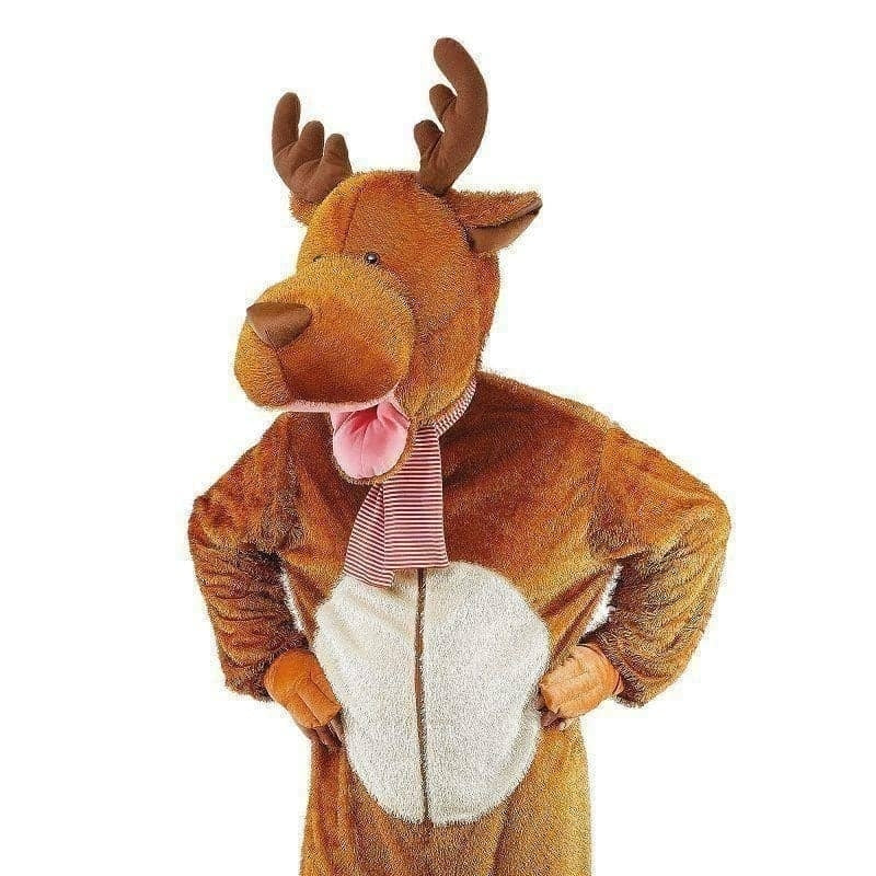 Reindeer Moose Costume Big Head Adult Unisex_1 AC942